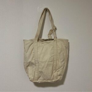 Cream Canvas Tote Bag